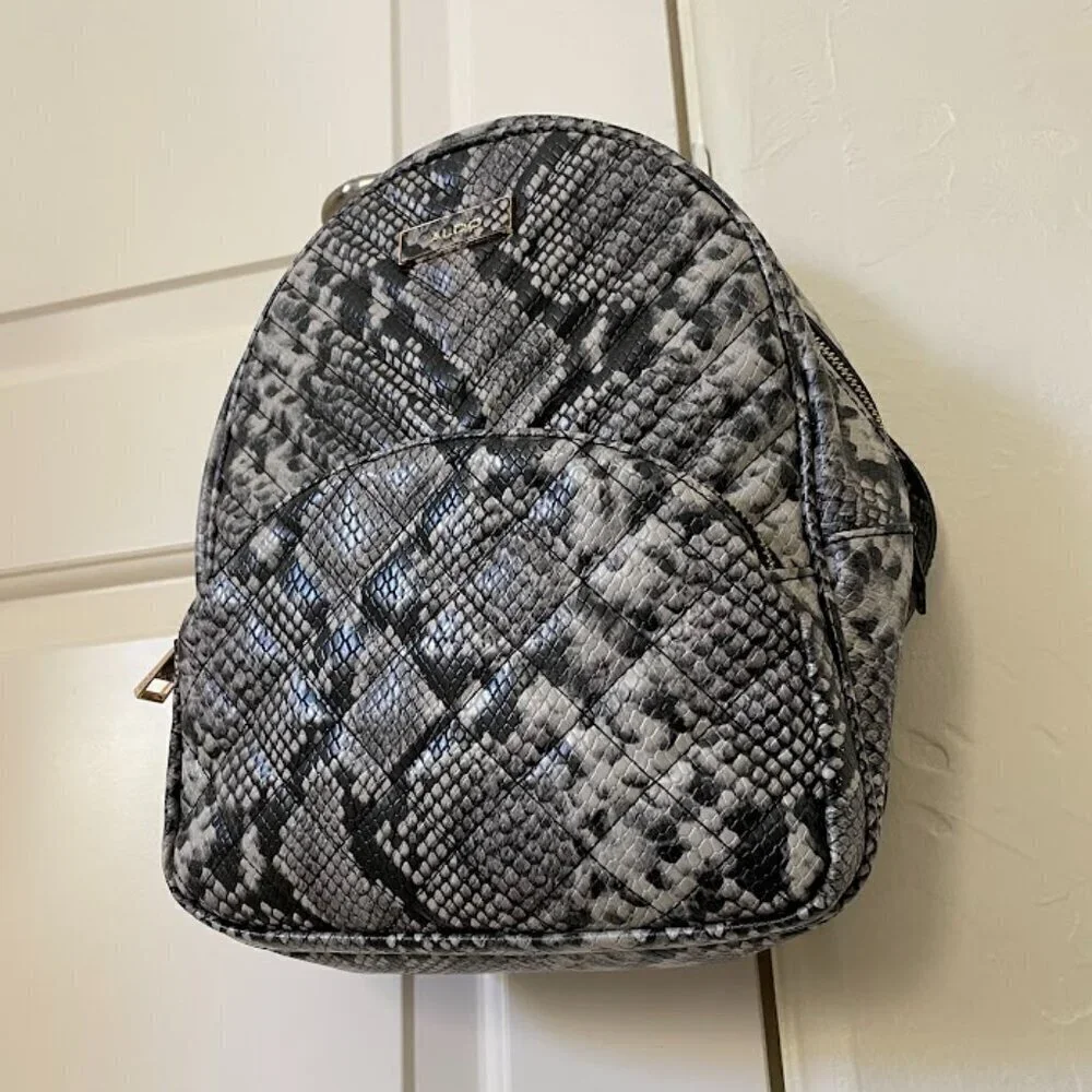 Aldo Faux Snakeskin Mini Backpack/Purse